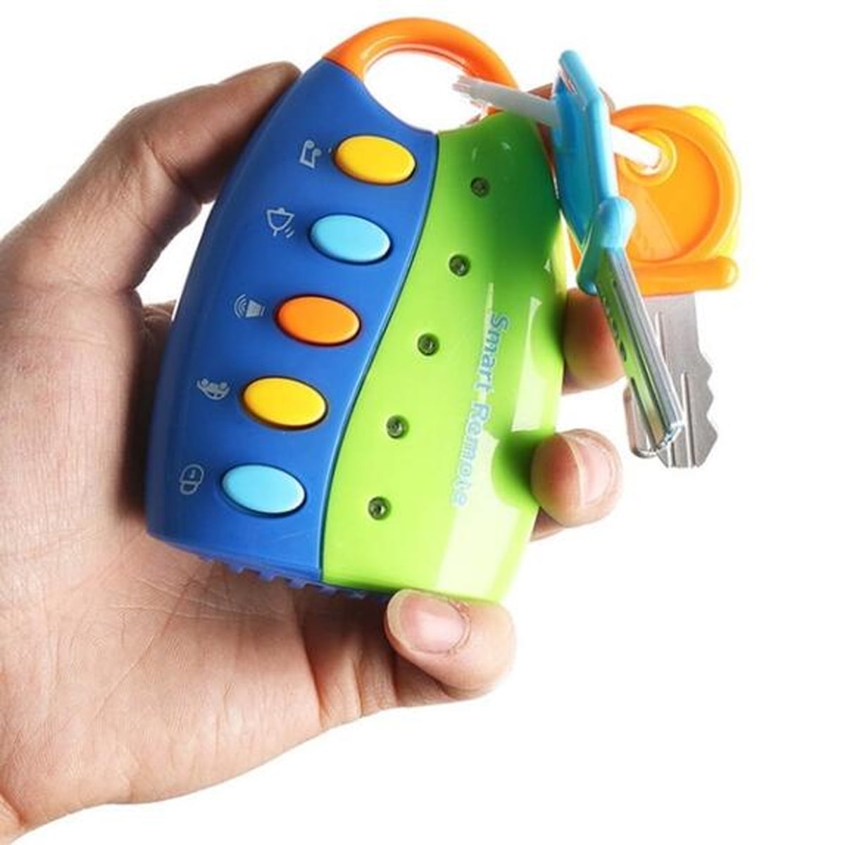 US Baby Car Key kids Musical Keys Baby's Sound and Light Pretend Toy Keychain 