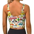 thumbnail image 2 of Yiaed Transports with Animals Print Ladies Waistcoat Women Sports Vest Vest Sports Women Sports Top Yoga Vest for women-X-Large, 2 of 8