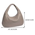 thumbnail image 5 of Bolso Mano Trenzado para Mujer Bolso Informal Suave Bolso Ligero (color Arena), 5 of 5