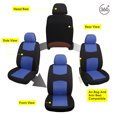 LINGVIDO Full Set Car Seat Cover,Two Tone Mesh Cloth Seat Cover Sets