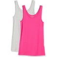 thumbnail image 1 of Pack de 2 camisetas sin mangas ajustadas para mujerBright Pink/Heather GreyMedium esquí esquí Gafas de esquí, 1 of 5