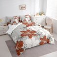 thumbnail image 3 of Homewish Country Floral 7pcs Bedding Comforter Set,Ustic Flower Queen Bedding Sets,Red Gray White Queen Sheet Sets For Men Women,Breathable Home Decor Reversible, 3 of 8