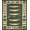 Green Beige, Pattern 9, variant on ODIKA 8'x10' Washable Area Rug Non-Shedding, Easy Care, Fish Vintage Fishing Angling Lures Trout Tackle Border Bathroom for King Size Bedroom Under Bed, Master Suite