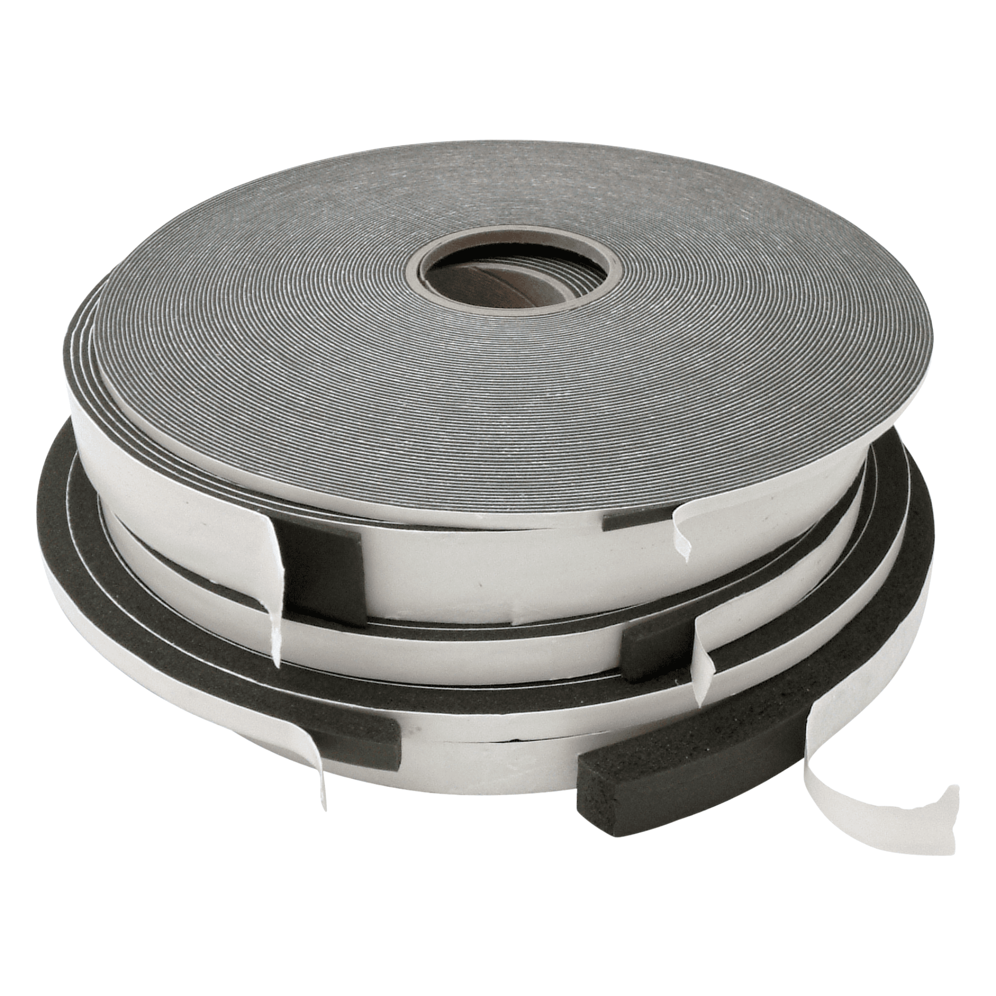 JVCC Low-Density PVC Foam Tape [Single-Sided, Closed Cell] (SCF-01): 1 in. x 75 ft. x 1/8 in. thick (Black)