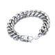 thumbnail image 5 of Pulseras de eslabones cubanos PROSTEEL para Hombre Pulsera de Cadena de plata 14 mm regalo de joyería para mujer 21 cm, 5 of 8