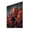 thumbnail image 2 of Designart "Elusive Crayfish Portrait" Animals Print on Natural Pine Wood, 2 of 5