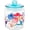 Alice in Wonderland (Glass), variant on Silver Buffalo Scooby Doo Food Pattern Glass Jar with Lid, 6 inches