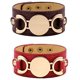 thumbnail image 1 of YOITEA 2 pulseras de cuero para mujer, pulseras envolventes, muñequera oso de fresa Juguete, 1 of 4