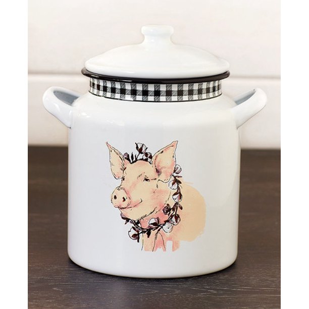 Vintage Farmhouse EnamelwareCanister