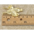 thumbnail image 3 of Shiny Gold Tone Marilyn Monroe Keepsake Souvenir Crystal Rhinestone Pin Brooch, 3 of 4