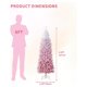thumbnail image 4 of Yeshouse Árboles de Navidad preiluminados. Árbol de Navidad tipo lápiz nevado con base plegable., 4 of 9