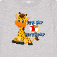 thumbnail image 4 of Inktastic 1st Birthday Giraffe Boys or Girls Baby T-Shirt, 4 of 5