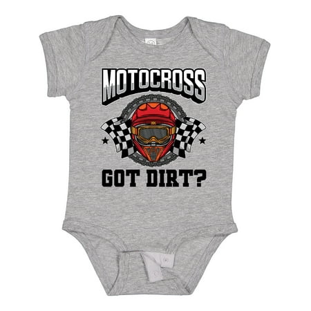 

Inktastic Motocross Dirt Biking Got Dirt Boys or Girls Baby Bodysuit