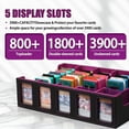 thumbnail image 5 of TERRALYX Trading Card Storage Box with Commander Display , 5-Row Deck Case with Removable Lid; 3900+ Card Deck Box for MTG TCG Sports Card, 5 Toploaders, 5 Stoppers, 24 Dividers,1 Dice Tray (Purple), 5 of 7