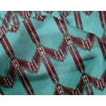 thumbnail image 4 of oneOone Silk Tabby Fabric Chevron Ikat Print Fabric By The Yard 42 Inch Wide, 4 of 4