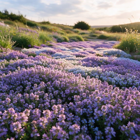 Brilliant Mixed Creeping Thyme Seeds-Low‑Maintenance, Easy‑Grow for Garden Beds,Borders,Plant Pots & Planters
