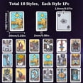 thumbnail image 2 of 1Box 18 Styles Tarot Charms Tarot Card Charms Tarot Charm Bulk Acrylic Lucky Fortune Charms Astrology Divination Charms Amulet Magic Charm for Jewelry Making Charms DIY Crafts Supplies, 2 of 6
