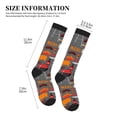 thumbnail image 4 of Pofeuu BBQ Icons Print Compression Socks for Women & Men Circulation - Best Support for Nurses,Running,Athletic,Sports, 4 of 7