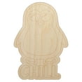 thumbnail image 1 of Penguin Chill Wood Shape Unfinished Piece Cutout Craft DIY Projects - 6.25 Inch Size - 1/4 Inch Thick, 1 of 7