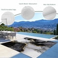 thumbnail image 3 of Black Grey Marble Outdoor Rug for Patio/Deck/Porch, Non-Slip Large Area Rug 3 x 5 Ft, Modern Gradient Abstract Aesthetic Indoor Outdoor Rugs Washable Area Rugs, Reversible Camping Rug Carpet Runner, 3 of 8