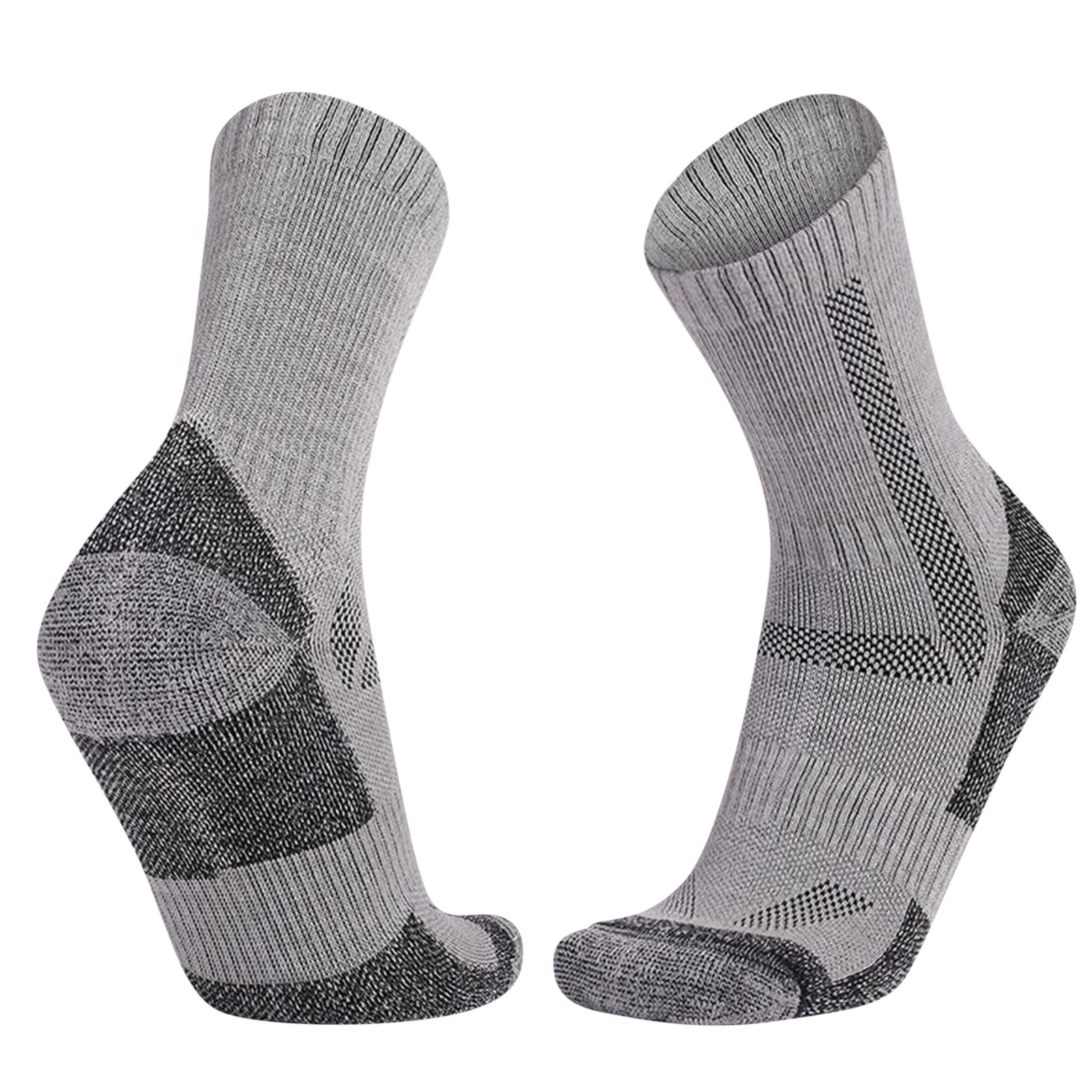 Men's Hiking Crew Merino Wool Socks Winter Outdoor Skiing Snowboarding