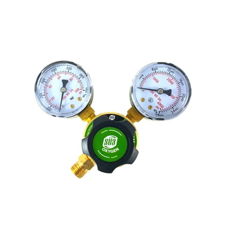 Oxygen 540 Regulators - SÜA - Oxygen Regulator Welding Gas Gauges - CGA-540 - Rear Connector - LDP series