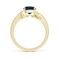thumbnail image 2 of Angara Natural 1.6 Ct. Blue Sapphire Solitaire Ring in 14K Yellow Gold for Women (Ring Size: 11.5), 2 of 9