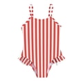 thumbnail image 6 of Shadoumai Girls Swimsuit One Piece Size 10 Ruffle Ruched Tankini Set Quick Dry Crossback Floral Print Girl Bathing Suit Tween Adjustable Straps Padded Modest Swimwear, 6 of 6