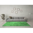 thumbnail image 3 of Ahgly Company Indoor Square Oriental Emerald Green Industrial Area Rugs, 3' Square, 3 of 4