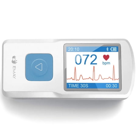 EMAY Portable ECG Monitor (for iPhone & Android, Mac & Windows) | Wireless EKG Monitoring Devices with Heart Rate & Rhythm Tracking