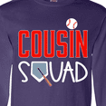 thumbnail image 4 of Inktastic Cousin Squad Baseball and Bat Long Sleeve T-Shirt, 4 of 5
