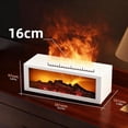 thumbnail image 7 of Fireplace Aroma Essential Oil Diffuser, 150ml Ultrasonic Humidifier, Scent Aroma Diffuser with Remote Control & Timer for Home, Bedroom, Office, Yoga, 7 of 7