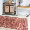 thumbnail image 3 of ReaLife Rugs Machine Washable Printed Cade Vintage Distressed Border Clay Eco-friendly Recycled Fiber Area Runner Rug (3' x 5'), 3 of 10