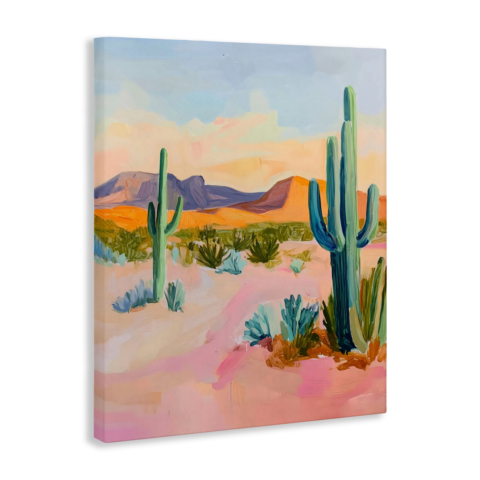 Stupell Industries Cactus Desert with Soft Sunset Canvas Wall Art, design by The Prints Vibe