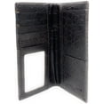 thumbnail image 2 of Western Premium Genuine Leather Tooled Men's Long Bifold Wallet premium cowboy wallets in 2 colors, 2 of 4