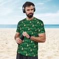 thumbnail image 4 of Wukai St Patrick's Day9 Print Men's Short-Sleeved Mesh T-Shirt,Quick-Dry Short Sleeve Workout T-Shirt-Small, 4 of 8