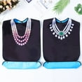 thumbnail image 4 of VERDANVERSE Assorted Color Adult Bibs For Women's Comfortable Washable Polyester Stain Protection For Home Use 2 Pcs, 4 of 7