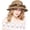 Khaki, variant on Fashion Flower Lace Ribbon Wide Brim Caps Summer Beach Sun Protective Hat Straw Hats for Women