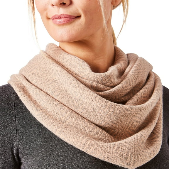Ecuadane Scarf, Luxury Infinity Scarf for Women, Beige Infinity Scarf