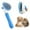Blue, variant on Cat Brush with Release Button - Effective Hair Removal Tool for Indoor Pets with Long or Short Hair, Say Goodbye to Loose Fur and Tangles