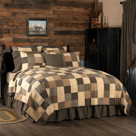 Country Farmhouse Black Primitive Bedding Prim Grove Cotton Pre-Washed King Patchwork (Best Over The Counter Serum)
