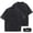 Black, variant on Women's Short Sleeve T-Shirt, Casual Vintage Batik Wash Top, 100% Cotton Comfortable Round Neck Shirt for Daily Wear