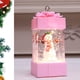 thumbnail image 5 of "Encantadora lámpara LED navideña con diseño de muñeco de nieve rosa - Decoración perfecta para fiestas y regalos", 5 of 6