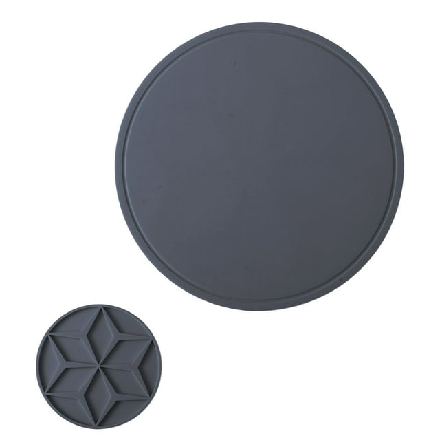 Vwrxbz Round Siliconlacemat Heat Resistant Pot Mat Non-Slip Table Mat for Dining Kitchen Thick Countertop Protector Food Grade Multipurpose