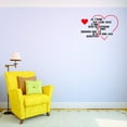 thumbnail image 1 of Custom Wall Decal French Love Heart Bathroom Decor Sticker Vinyl Wall Custom Wall Decal 20x40", 1 of 1