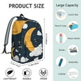 thumbnail image 2 of Geometric Mystic Skull and Fire Design Travel Backpack – Durable Oxford Material Backpack with Large Capacity, Comfortable Carrying, and Anti-theft Features for Students and Outdoor Enthusiasts, 2 of 4
