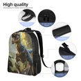 thumbnail image 5 of Honeii Ferocious Dinosaur Print Laptop Backpack for Work, College, Travel, Daily Backpacks for Men Women, Sport Rucksack,Computer Bag, 5 of 8