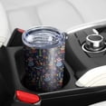 thumbnail image 5 of 20oz Tumblers Dark Blue Christmas Nutcracker Pattern Stainless Steel Vacuum Insulated Double Wall Travel Tumbler Cups Mug with Lid and Straw,Cleaning Brush for Cold & Hot Drinks, 5 of 7
