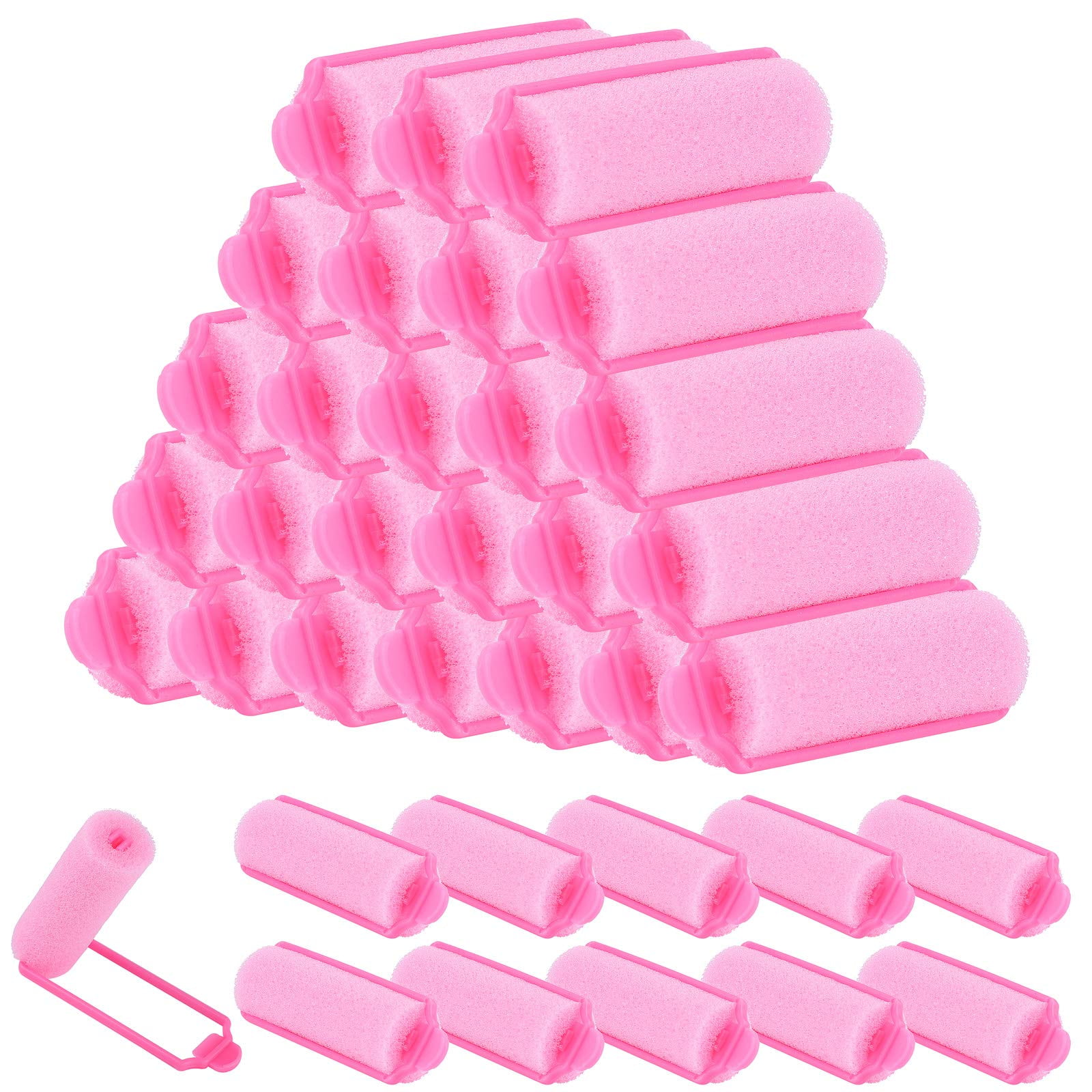 Elcoho 36 Pieces Foam Sponge Hair Rollers 20 mm Mini Foam Hair Styling Curlers Flexible Sponge