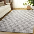 thumbnail image 2 of SAFAVIEH Montauk Taryn Checkered Cotton Area Rug, Black/Ivory, 5' x 8', 2 of 10